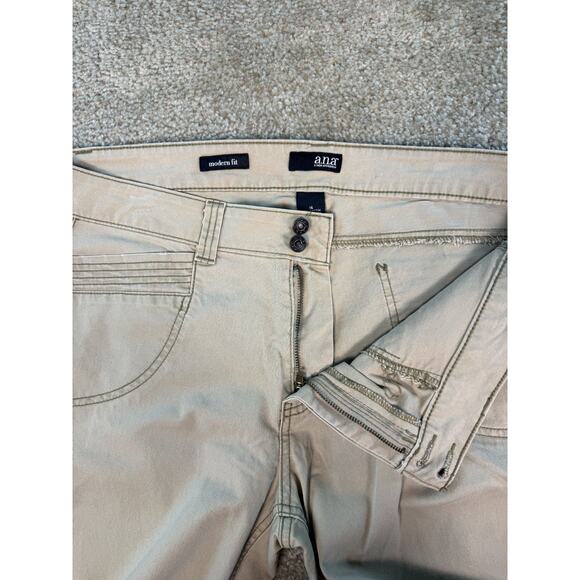 ANA A New Approach Womens Jeans Size 16 Beige Khaki Brown Skinny Stretch D768 - Picture 3 of 13